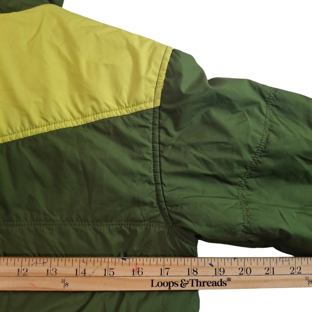 The North Face Boys Reversible Insulated Jacket Green Lime Hooded Boys M 10/12 - Picture 9 of 13